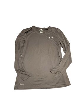 Nike Women's Black Dri-FIT Long Sleeve Tee Size L